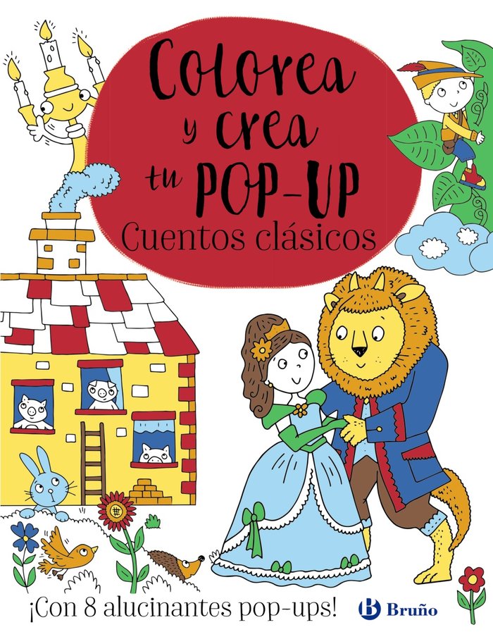 COLOREA Y CREA TU POP UP CUENTOS CLASICOS, de AA.VV. | portada del libro