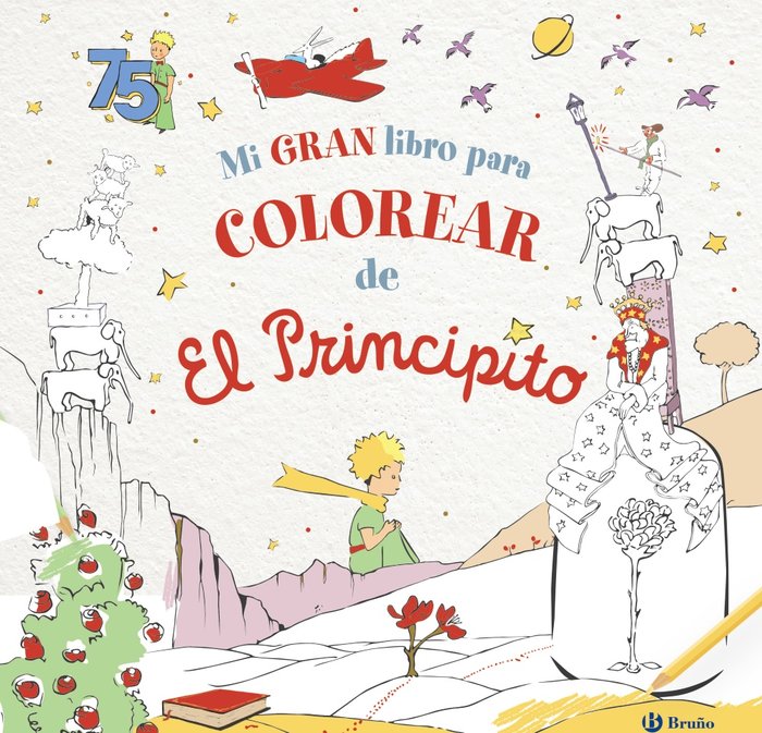 MI LIBRO PARA COLOREAR DE EL PRINCIPITO, de DE SAINT-EXUPERY, ANTOINE | portada del libro