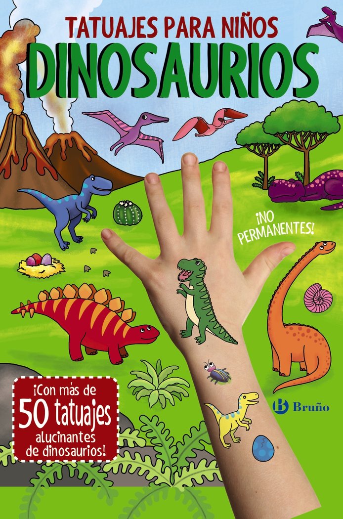 TATUAJES PARA NIÑOS DINOSAURIOS, de LOTT, AMANDA | portada del libro