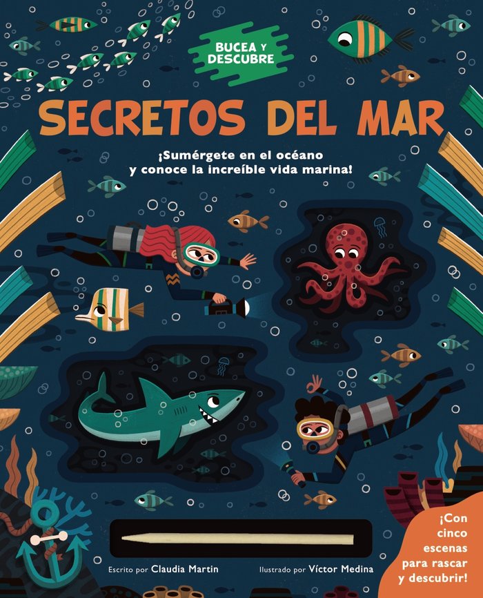 BUCEA Y DESCUBRE SECRETOS DEL MAR, de MARTIN, CLAUDIA | portada del libro