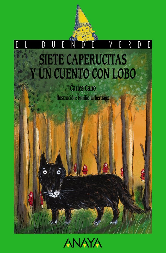 Siete caperucitas y un cuento con lobo, de Cano, Carles | portada del libro