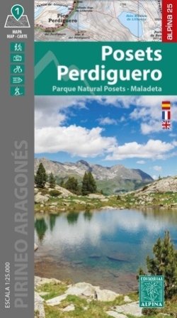 POSETS PERDIGUERO MAPA 1:25.000 CARPETA DESPLEGABLE | portada del libro