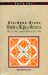 Mundo. Magia. Memoria, de Bruno, Giordano | portada del libro