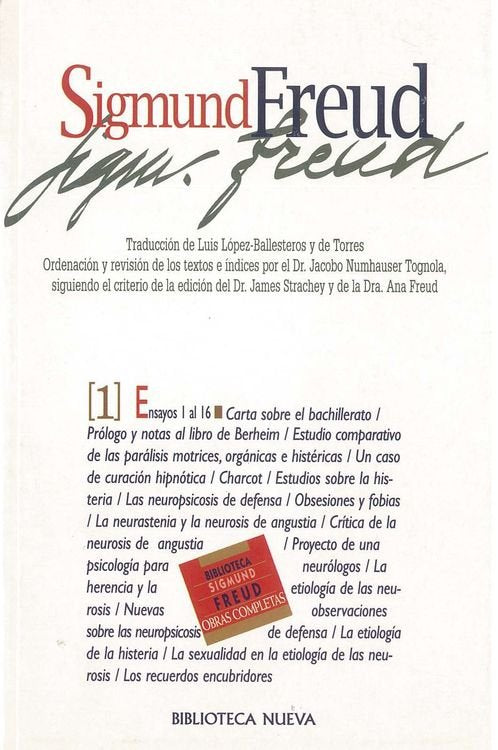 Freud - Obras Completas (I), de Freud, Sigmund | portada del libro