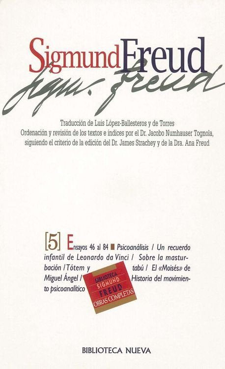 Freud - Obras Completas (V), de Freud, Sigmund | portada del libro