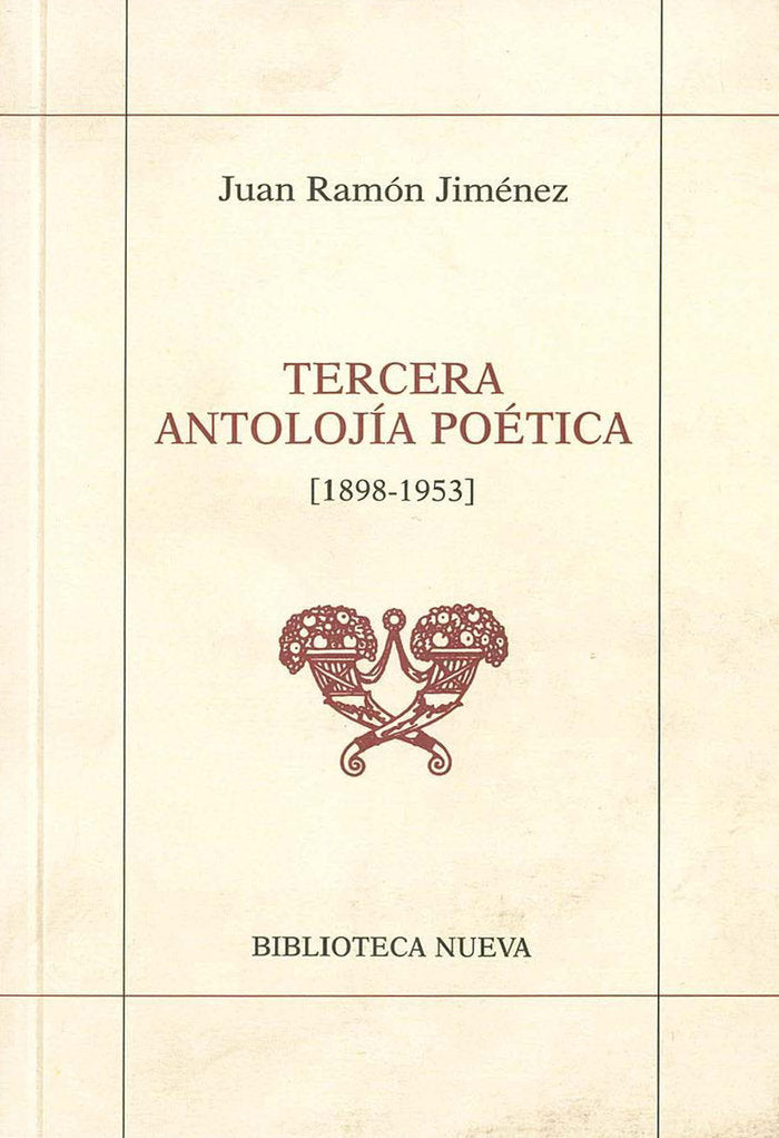 Tercera Antolojía Poética [1898-1953], de Jiménez, Juan Ramón | portada del libro