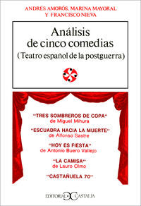 Análisis de cinco comedias ., de Varios autores | portada del libro