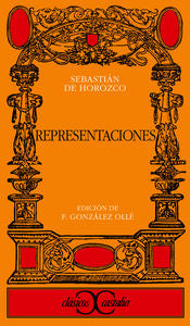 Representaciones ., de Horozco, Sebastián de | portada del libro