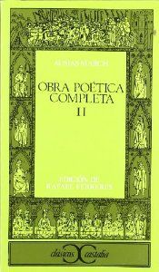 Obra poética completa, II ., de March, Ausias | portada del libro