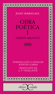 Obra poética, I. Versión bilingüe -, de Maragall | portada del libro