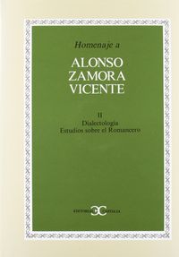 Homenaje a Alonso Zamora Vicente, vol. II ., de Varios autores | portada del libro