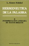 HERMANEUTICA DE LA PALABRA. (T. 2), de ALONSO SCHOKEL, LUIS | portada del libro