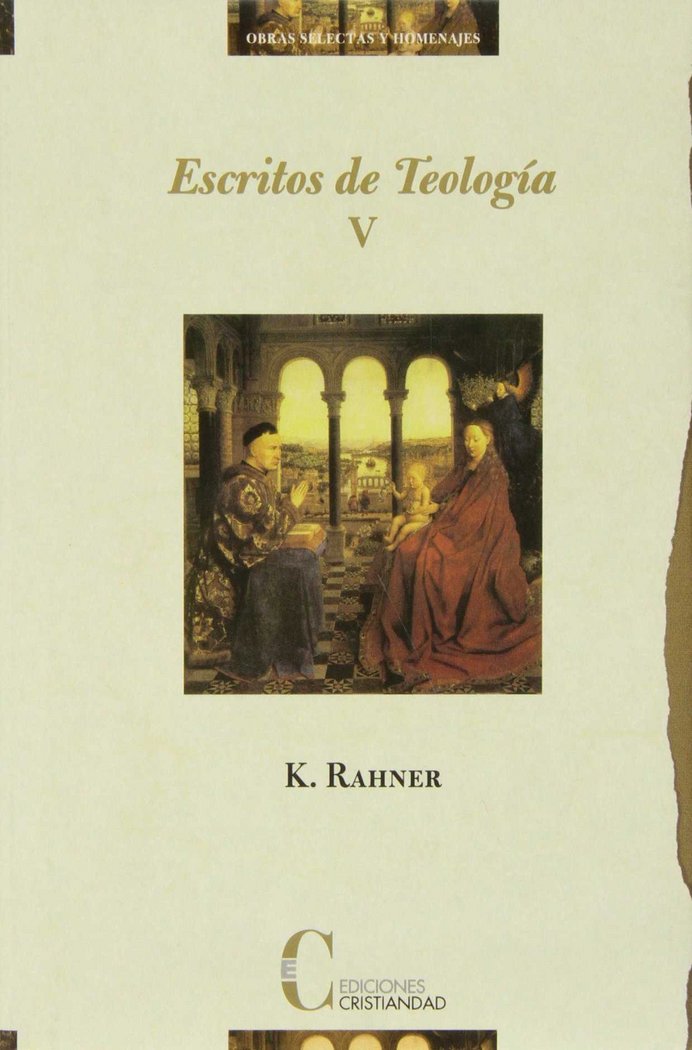 ESCRITOS DE TEOLOGIA TOMO V, de RAHNER | portada del libro