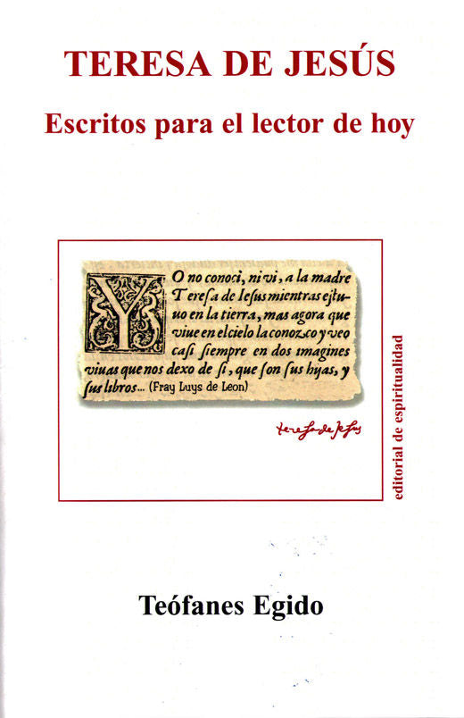 Teresa de Jesús, de Egido, Teófanes | portada del libro