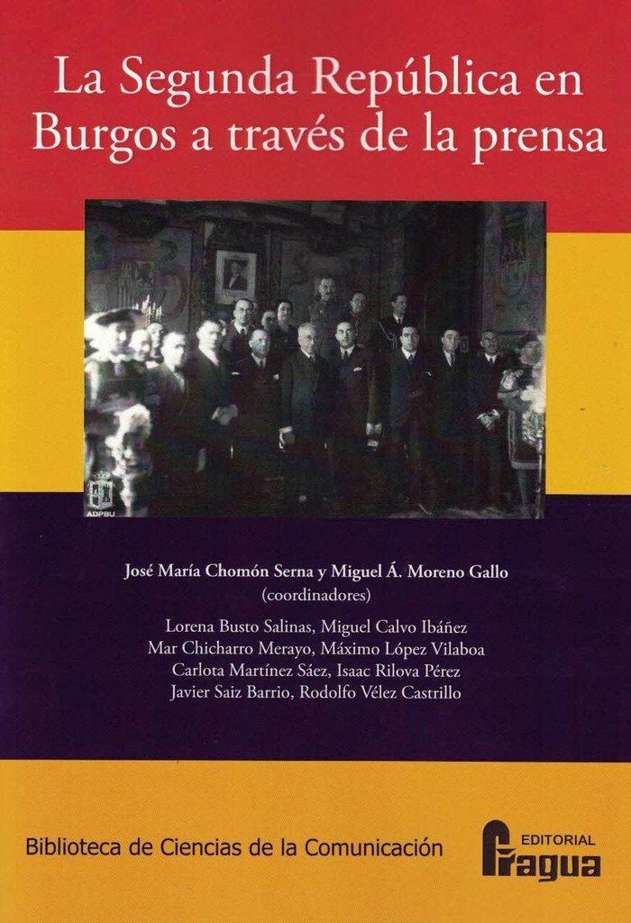 La Segunda República en Burgos a través de la prensa | portada del libro