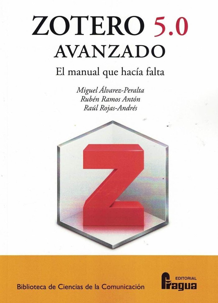 ZOTERO 5.0 AVANZADO EL MANUAL QUE HACIA FALTA | portada del libro