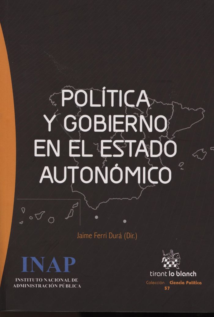 Política y gobierno en el estado autonómico, de Aznar Fornies | portada del libro
