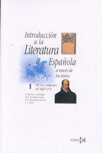 Introducción a la literatura española a través de los textos I, de Barroso Gil, A. | portada del libro