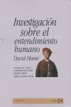 Investigaci?n sobre el entendimiento humano, de Hume | portada del libro