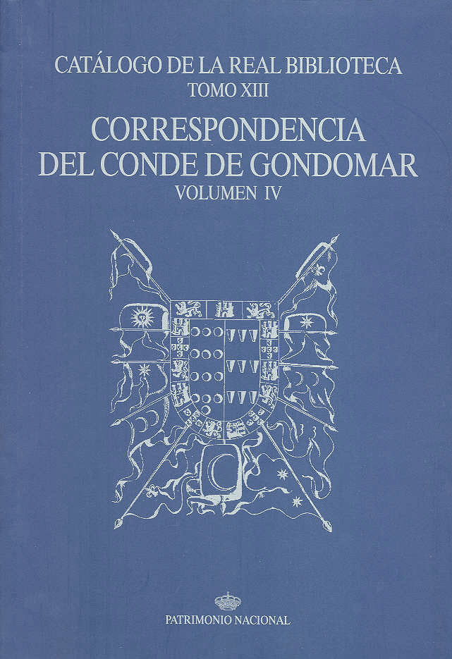 Catálogo de la Real Biblioteca tomo XIII: correspondencia del Conde de | portada del libro