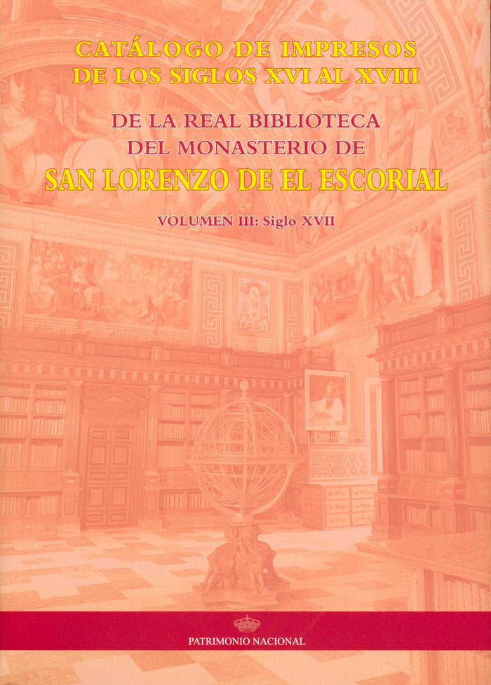 Catálogo de impresos de los siglos XVI al XVIII de la Real Biblioteca del Monasterio de San Lorenzo, de Guirau Cabas | portad