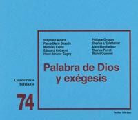 Palabra de Dios y exégesis, de Equipo Cahiers Evangile | portada del libro