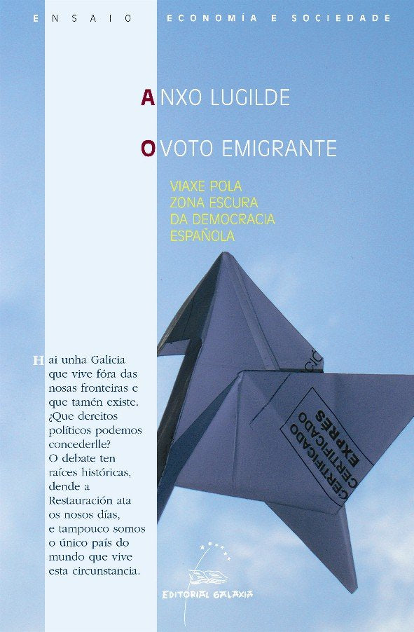 Voto emigrante, o. Viaxe pola zona escura da democracia esp, de Lugilde, Anxo | portada del libro