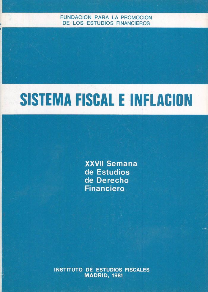 Sistema fiscal e inflación | portada del libro