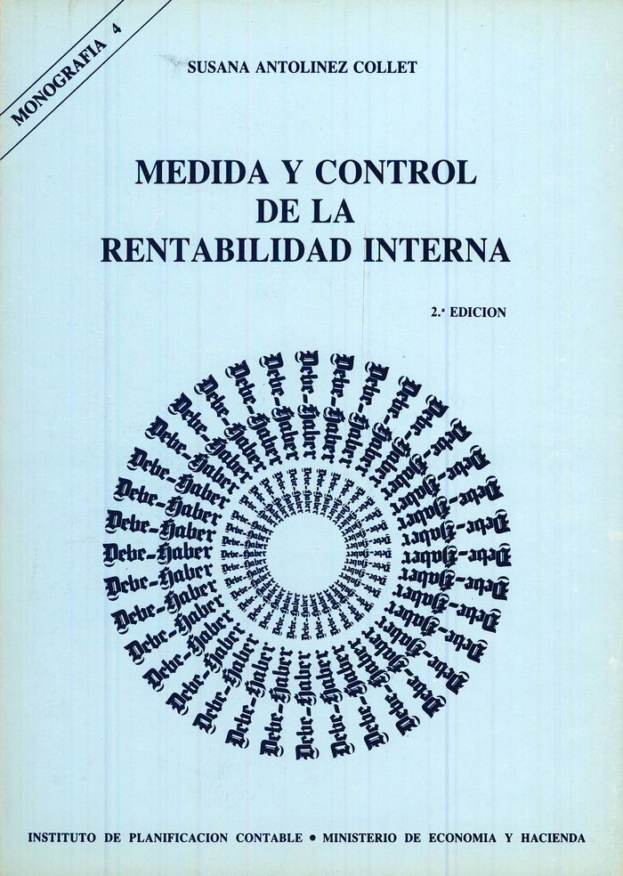 Medida y control de la rentabilidad interna, de Antolinez Collet, Susana | portada del libro
