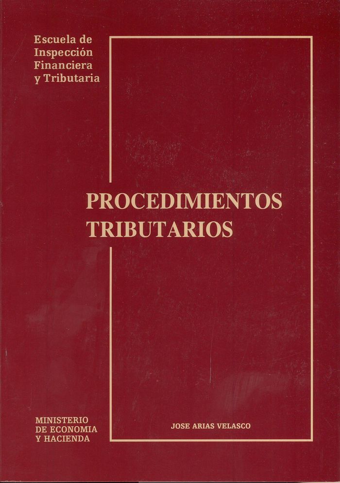 PROCEDIMIENTOS TRIBUTARIOS, de ARIAS VELASCO, JOSEP | portada del libro