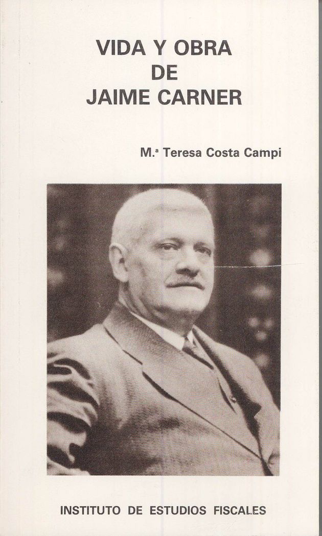 Vida y obra de Jaime Carner, de Costa Campí, Mª Teresa | portada del libro