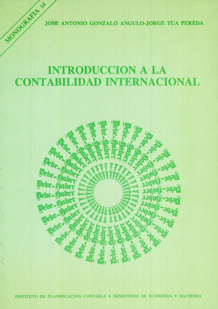 Introducción a la contabilidad internacional, de Gonzalo Angulo, José Antonio | portada del libro