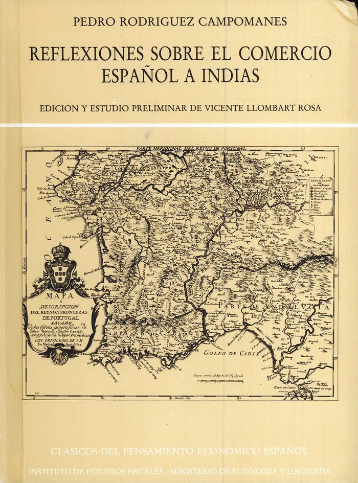 Reflexiones sobre el comercio español a Indias (1762), de Rodríguez Campomanes, Pedro | portada del libro