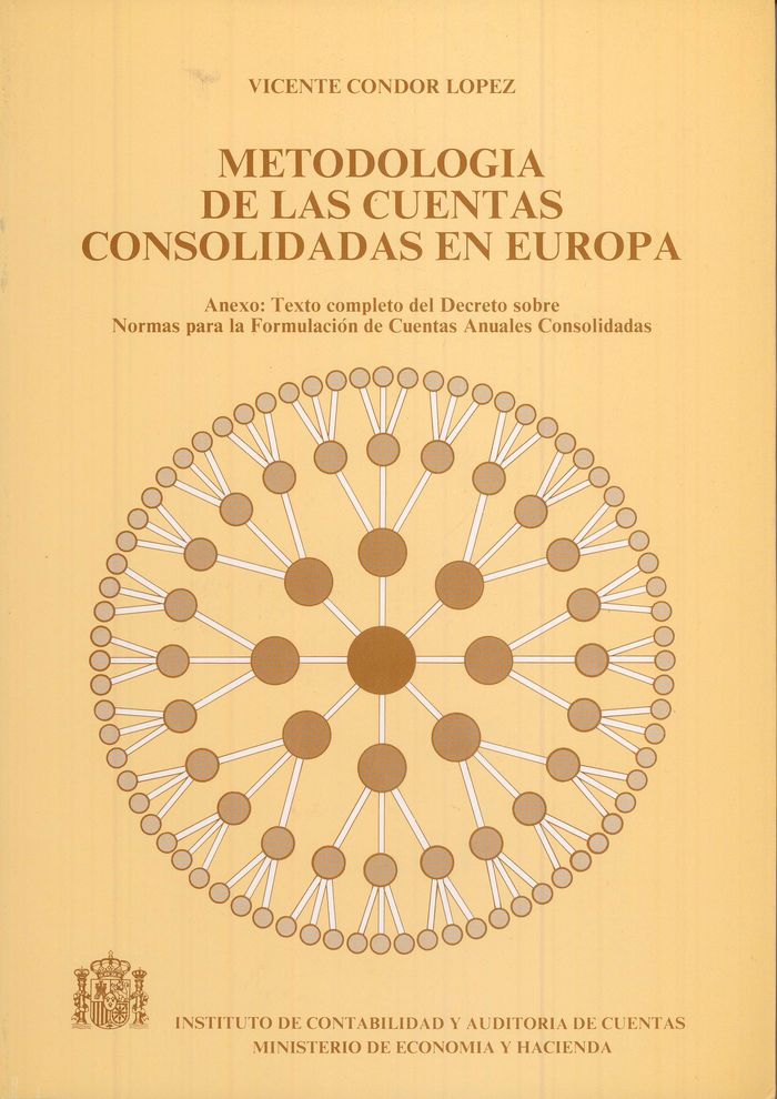 Metodología de las cuentas consolidadas en Europa, de Condor López, Vicente | portada del libro