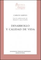 DESARROLLO Y CALIDAD DE VIDA, de Sabino (Venezolano), Carlos | portada del libro