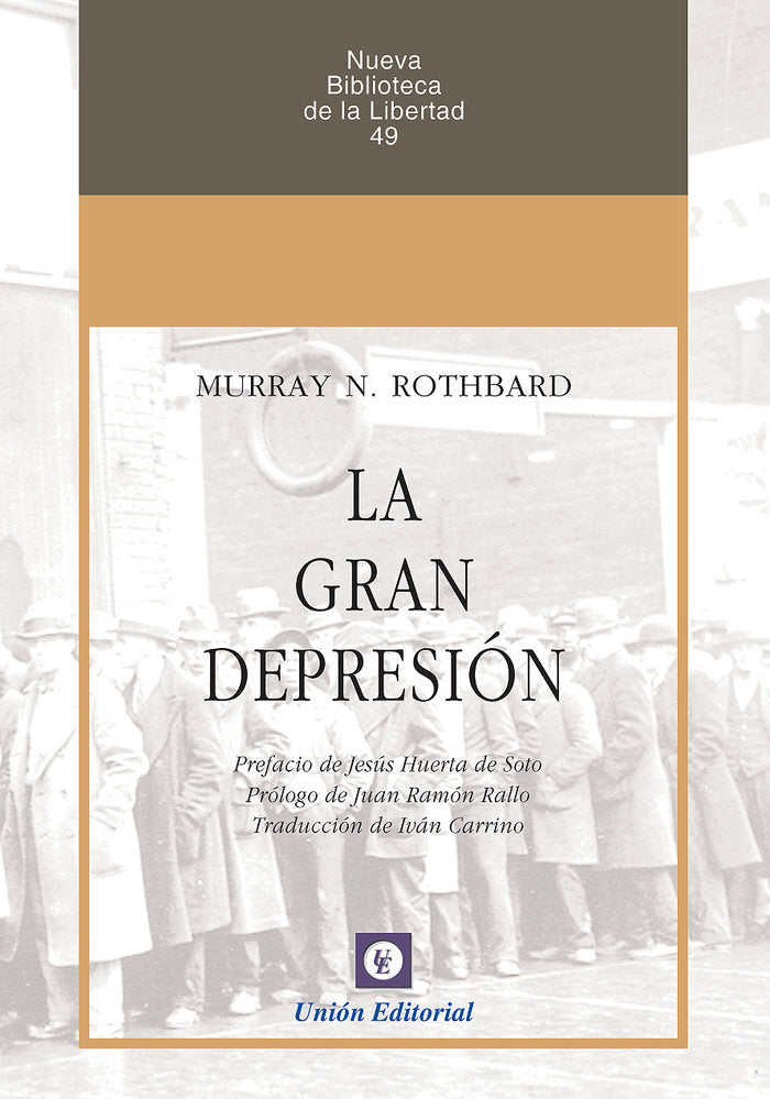 La Gran Depresión, de Rothbard | portada del libro