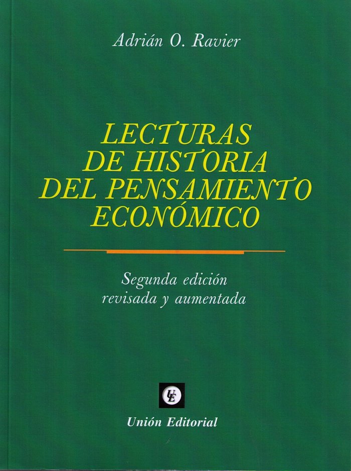 Lecturas del Pensamiento Económico (2.ª edición), de ADRIAN RAVIER (COORD.) | portada del libro