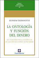 LA ONTOLOGIA Y FUNCION DEL DINERO, de ZELAMANOVITZ, LEONIDAS | portada del libro