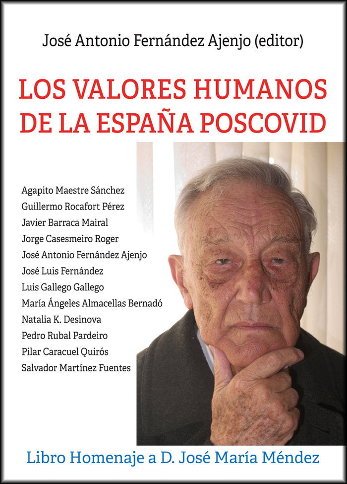 LOS VALORES HUMANOS DE LA ESPAÑA POSCOVID | portada del libro