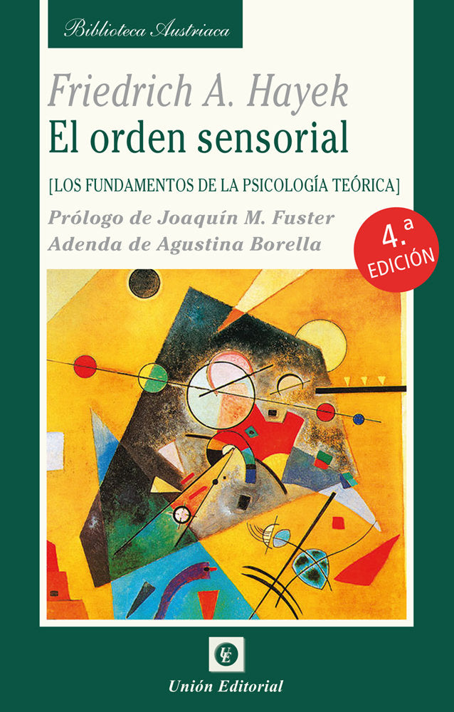 EL ORDEN SENSORIAL 4ª EDICION, de HAYEK, FRIEDRICH AUGUST VON | portada del libro