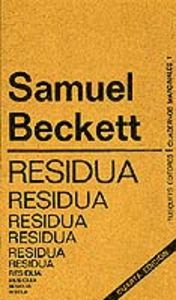 Residua, de BECKETT | portada del libro