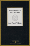 No amanece el cantor, de Valente | portada del libro