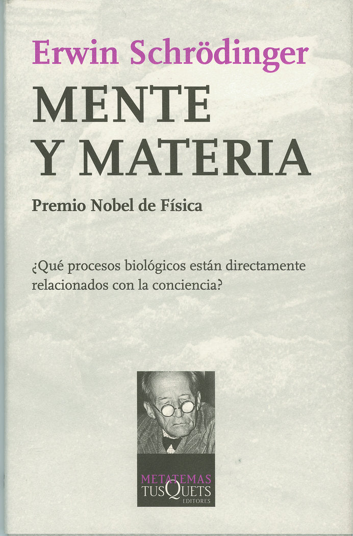 Mente y materia, de SCHRODINGER | portada del libro