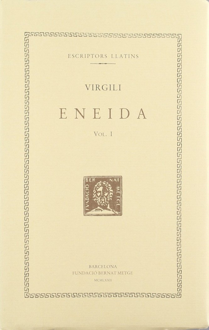 Eneida, vol. I (llibres I-III), de Virgili | portada del libro