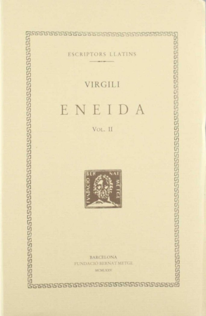Eneida, vol. II (llibres IV-VI), de Virgili | portada del libro