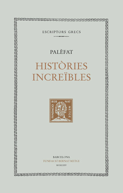 HISTORIES INCREIBLES, de , PALEFAT | portada del libro