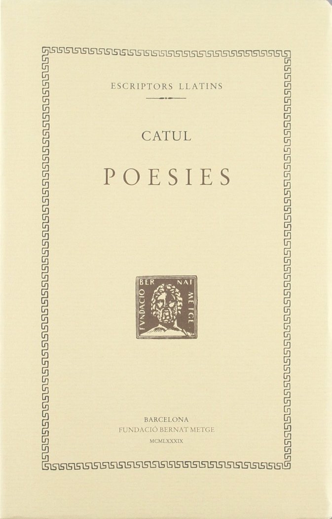 Poesies (segona edició), de Catul | portada del libro