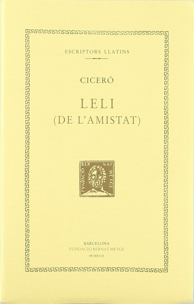 LELI, de CICERO, MARC TUL·LI | portada del libro