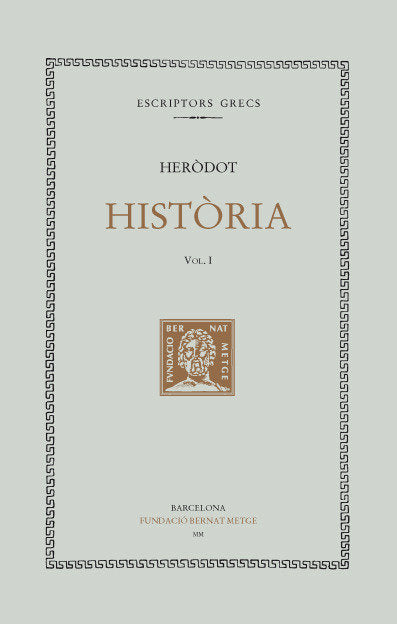 Història ( vol.I), de Herodot | portada del libro