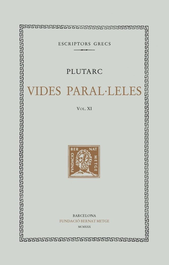 Vides paral·leles, vol. XI: Pirros i Mari. Aratos, de Plutarc | portada del libro